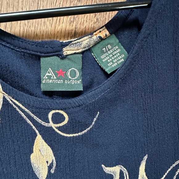 Navy Flowy Floral Mini Dress - Picture 4 of 8